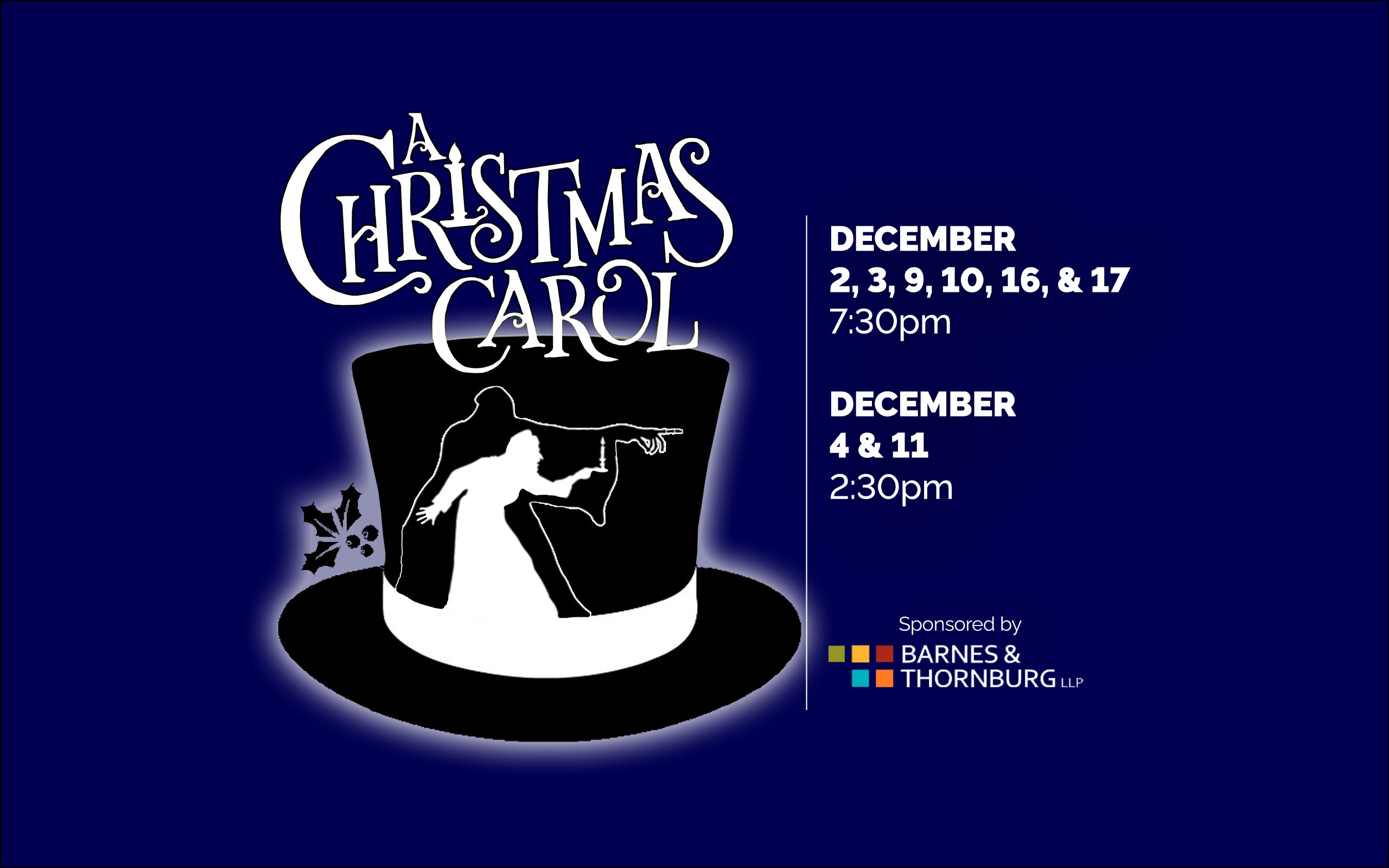 A Christmas Carol Brown County Playhouse